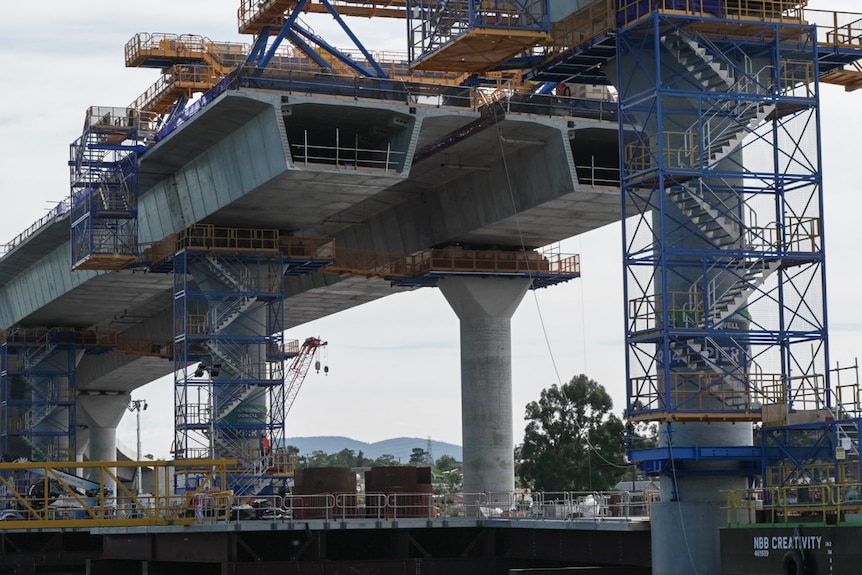 Bridge under construction.