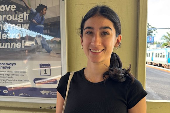 University student Sara Pisacane says the new timetable will save her 15 minutes on her journey.