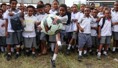 OFC Pro League teams strengthen community ties through grassroots outreach in Port Moresby