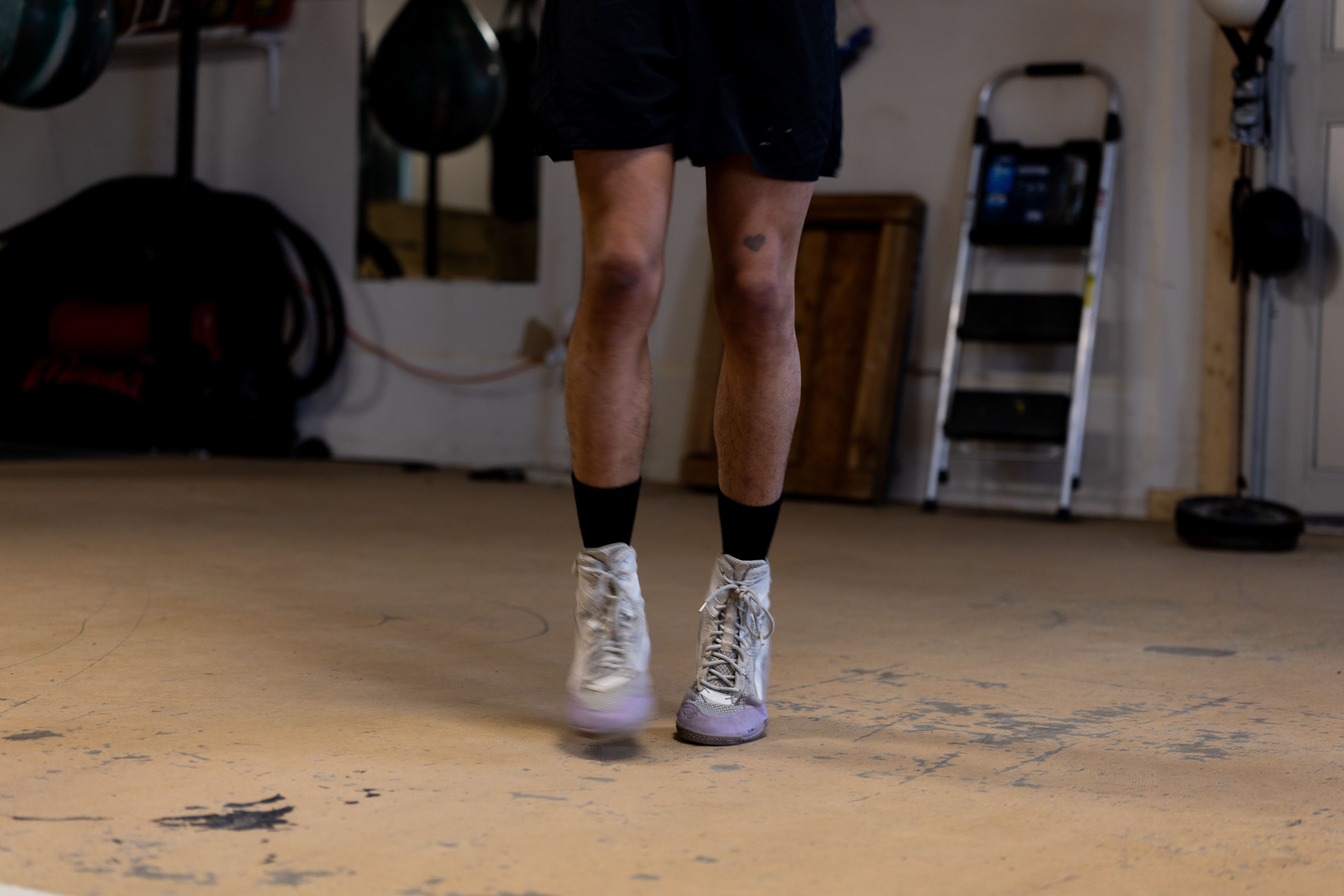 Evan Jackson, 19, of Kalamazoo, trains for the USA Boxing International Open at Kzoo Boxing on Tuesday, Feb. 3, 2026. , The Open, which is expected to draw elite amateur talent and emerging future stars to Colorado, is Jackson’s biggest challenge yet.