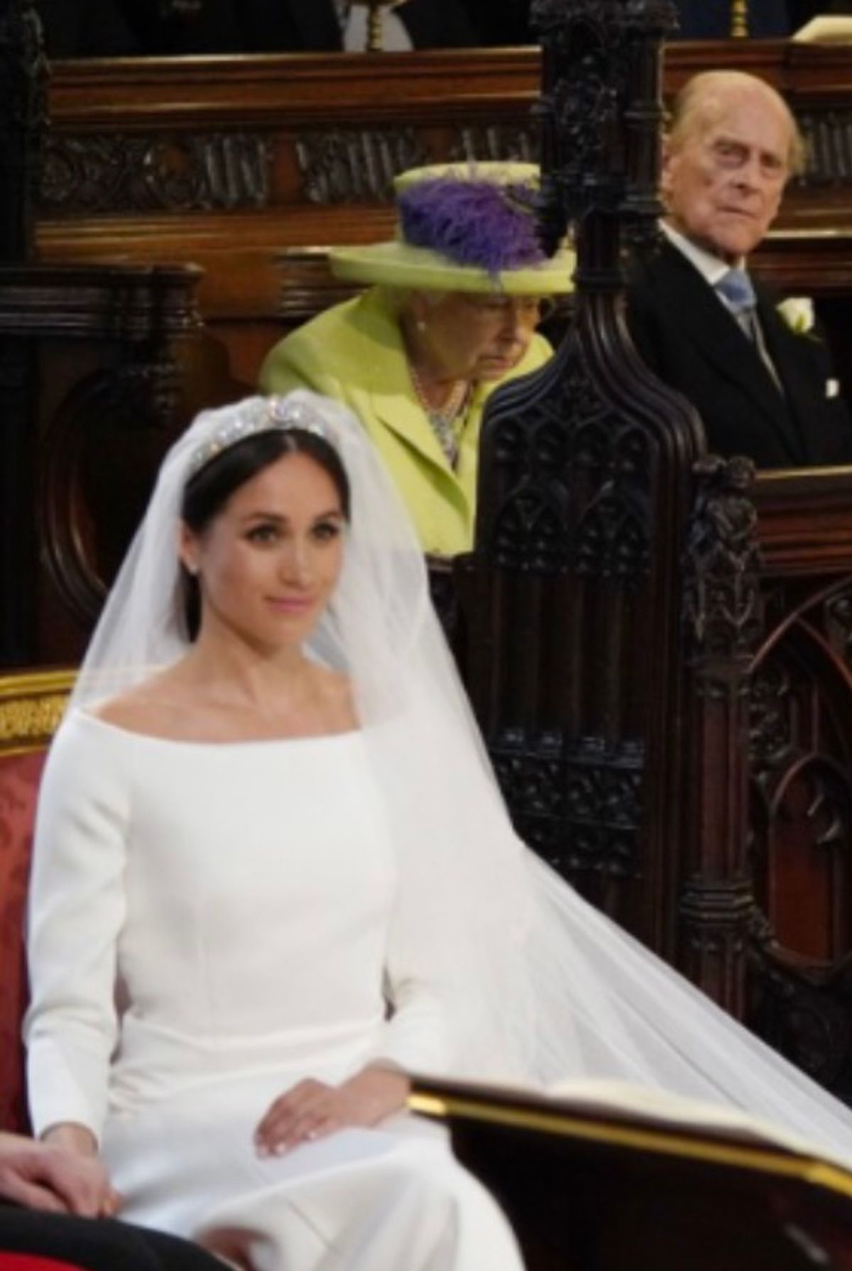 Meghan Markle on her wedding day