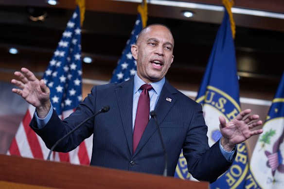 Hakeem Jeffries, the leader of the Democrats in the House of Representatives, said Trump was “sick”.
