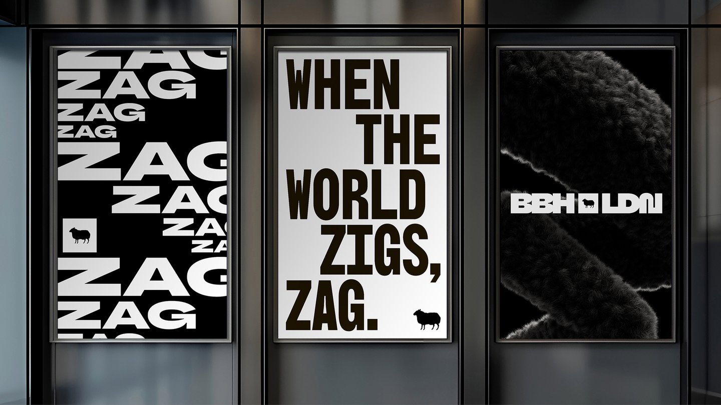 BBH’s rebrand, typeface and “zag” glyphs convey its ethos through design
