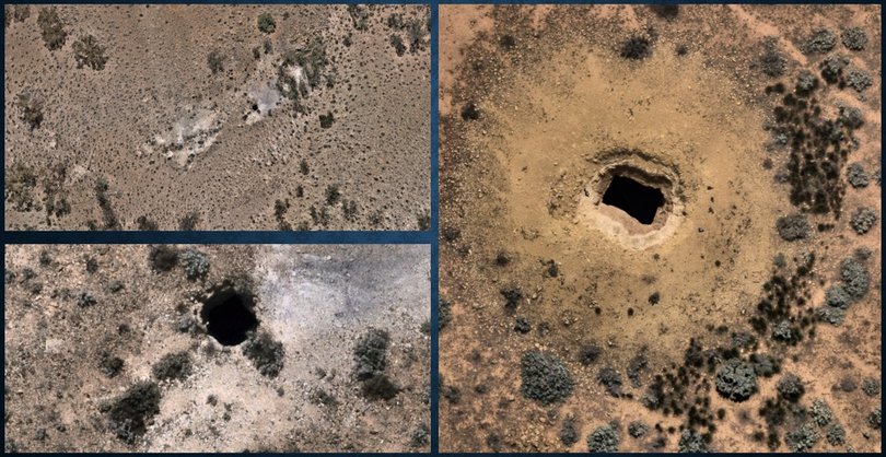 Vision of a mine shaft on the property