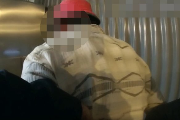 The man was arrested by police on Saturday night. 