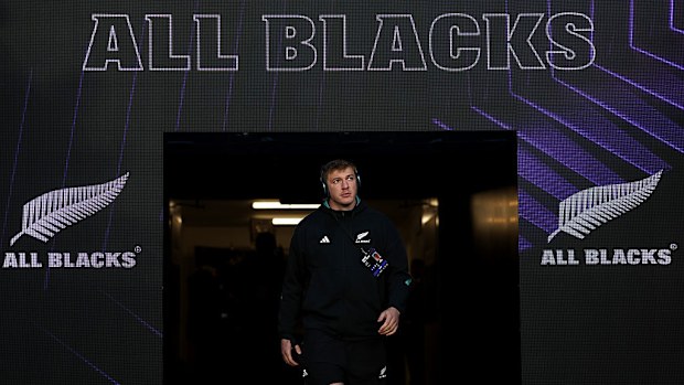 Fabian Holland of New Zealand at Eden Park.