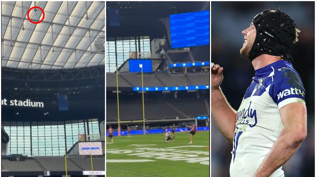 Teams get first look inside Allegiant Stadium, Matt Burton almost hits roof, video, latest news