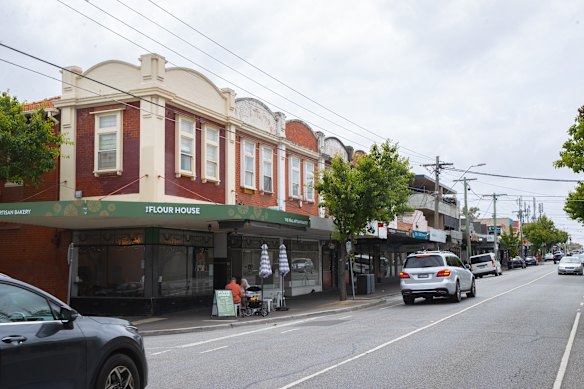The site of the proposed mixed-use development.