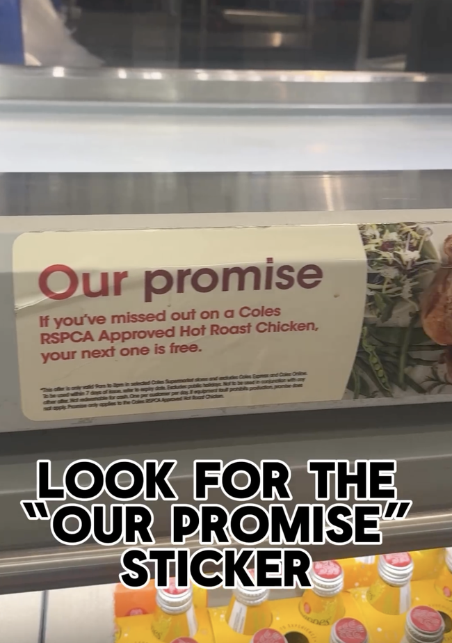 The stickers prompting the deal will be pulled down. 