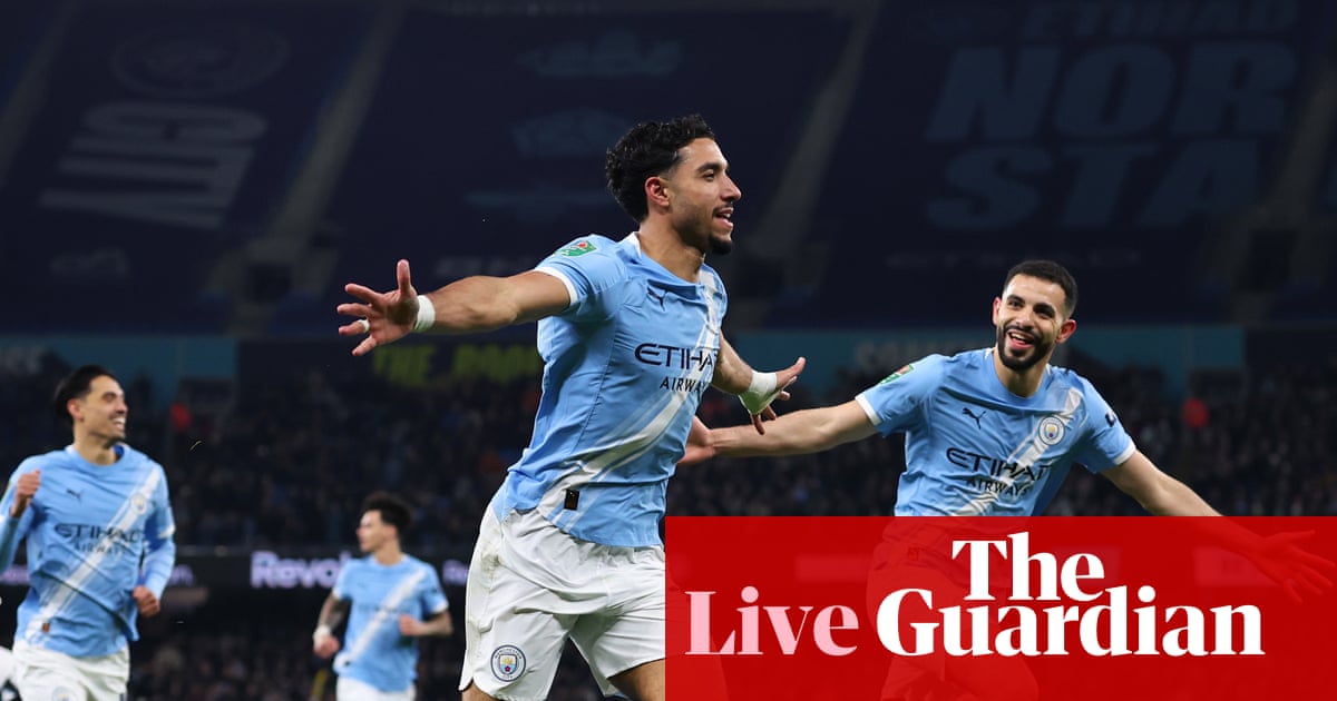 Manchester City v Newcastle United: Carabao Cup semi-final, second leg – live | Carabao Cup