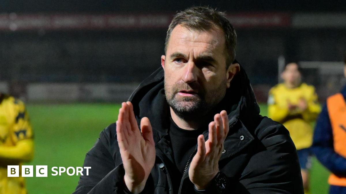 Paul Wotton applauds the Torquay fans