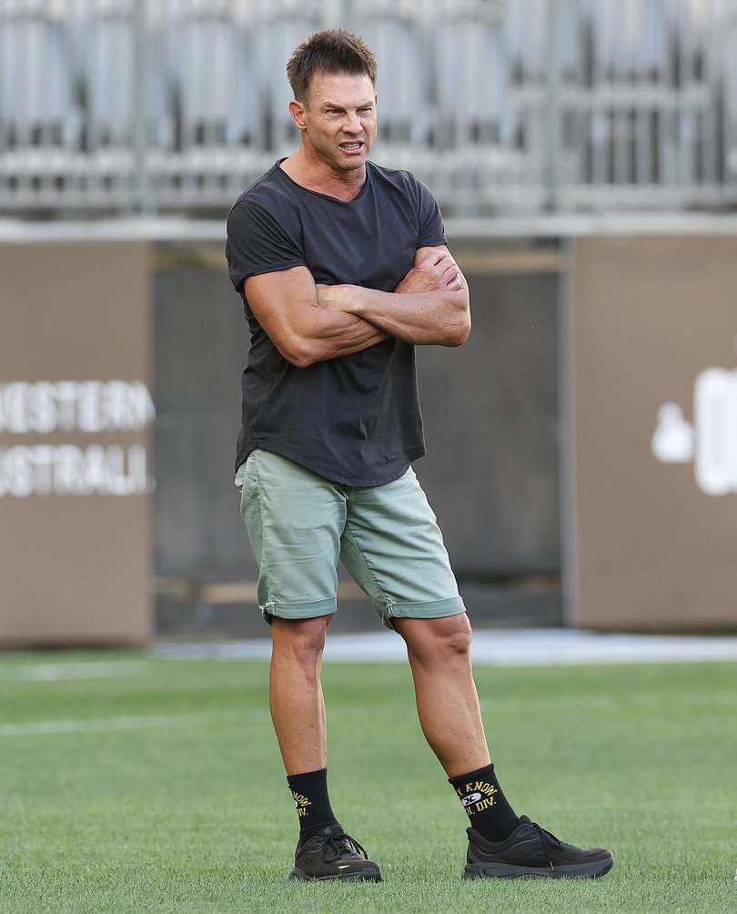 Ben Cousins was an interested onlooker.