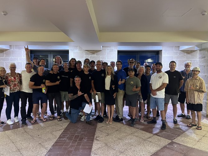 Local surfers packed the City of Joondalup council chamber at last week’s annual general neeting of electors.