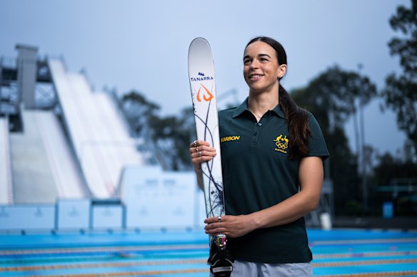 Jakara Anthony at the Geoff Henke training centre in Brisbane.