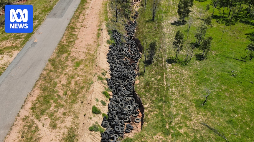 Untouched illegal tyre dump sparks continued calls for legislation and innovation around recycling