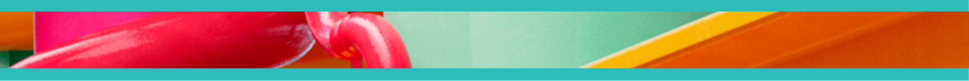 Colourful banner with geometric shapes