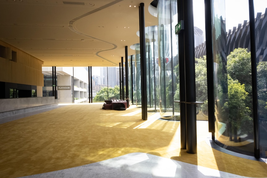 The interior of a theatre.