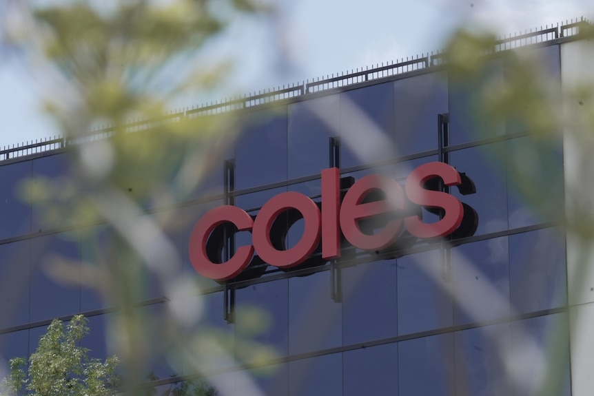 A Coles sign on the exterior of a building