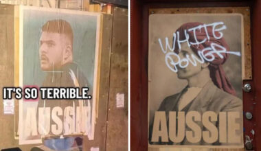 ‘Sick’: Art hijacked by hate posters