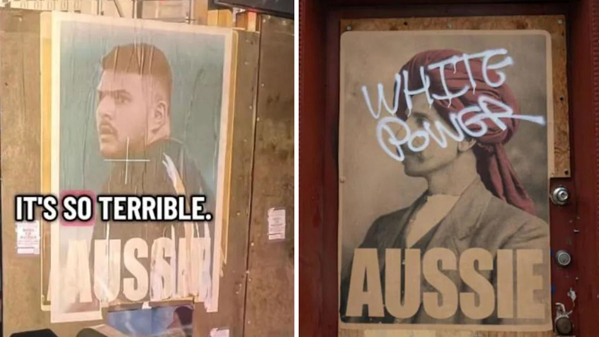‘Sick’: Art hijacked by hate posters