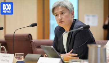 Federal politics live: Penny Wong responds to call for Australia to arrest Israeli president