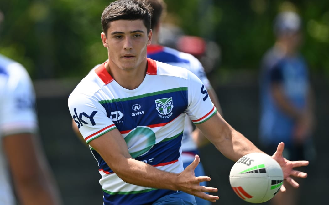 Jett Cleary. New Zealand Warriors pre-season NRL rugby league training at Go Media Stadium, Auckland, New Zealand.