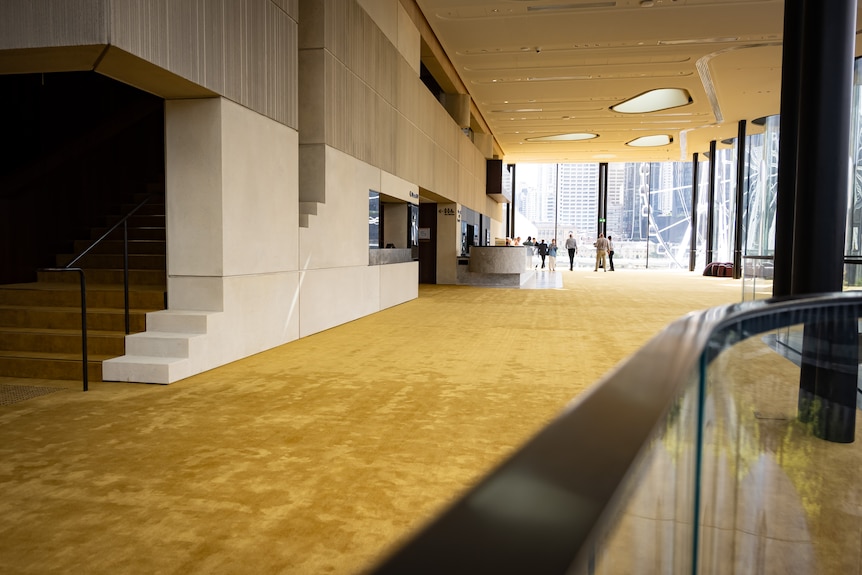 The interior of a theatre.