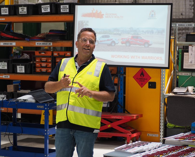 Glen Dunkerton speaks to a business in the South West.