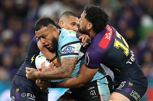 Big bopper: Fonua-Blake in action.