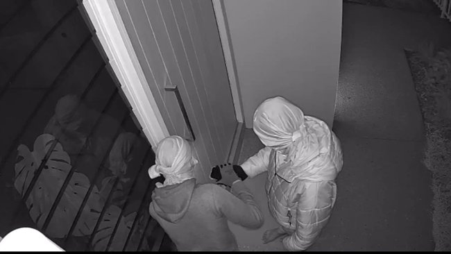 The wannabe crooks thought no one was home.