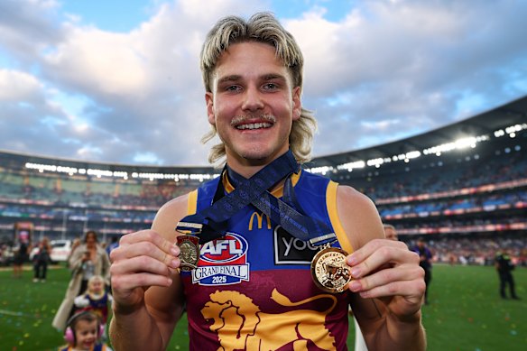 Ashcroft is the youngest AFL player to win consecutive Norm Smith Medals, in his case in 2024 and 2025. Only two others have achieved the feat.