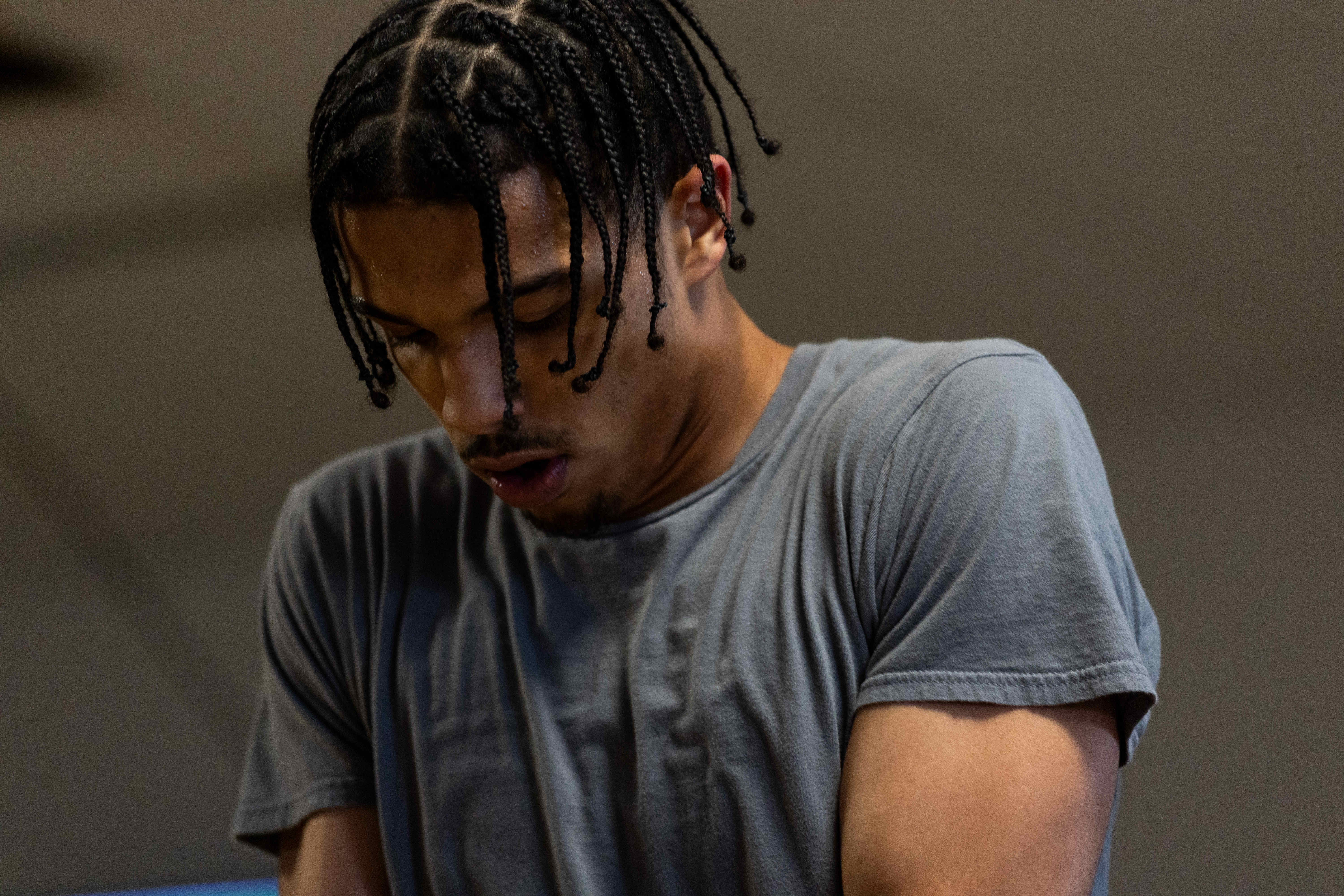 Evan Jackson, 19, of Kalamazoo, trains for the USA Boxing International Open at Kzoo Boxing on Tuesday, Feb. 3, 2026. , The Open, which is expected to draw elite amateur talent and emerging future stars to Colorado, is Jackson’s biggest challenge yet.
