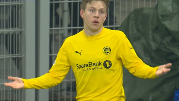 Jens Petter Hauge celebrates.