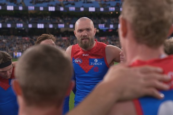 Max Gawn in the Amazon Prime Video series Final Siren: Inside the AFL.