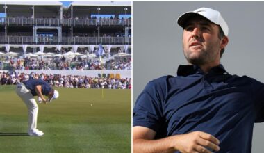 PGA Tour Phoenix Open 2026 round one scores, leaderboard, Scottie Scheffler struggles, chip video, Chris Gotterup leads, how the Australians went