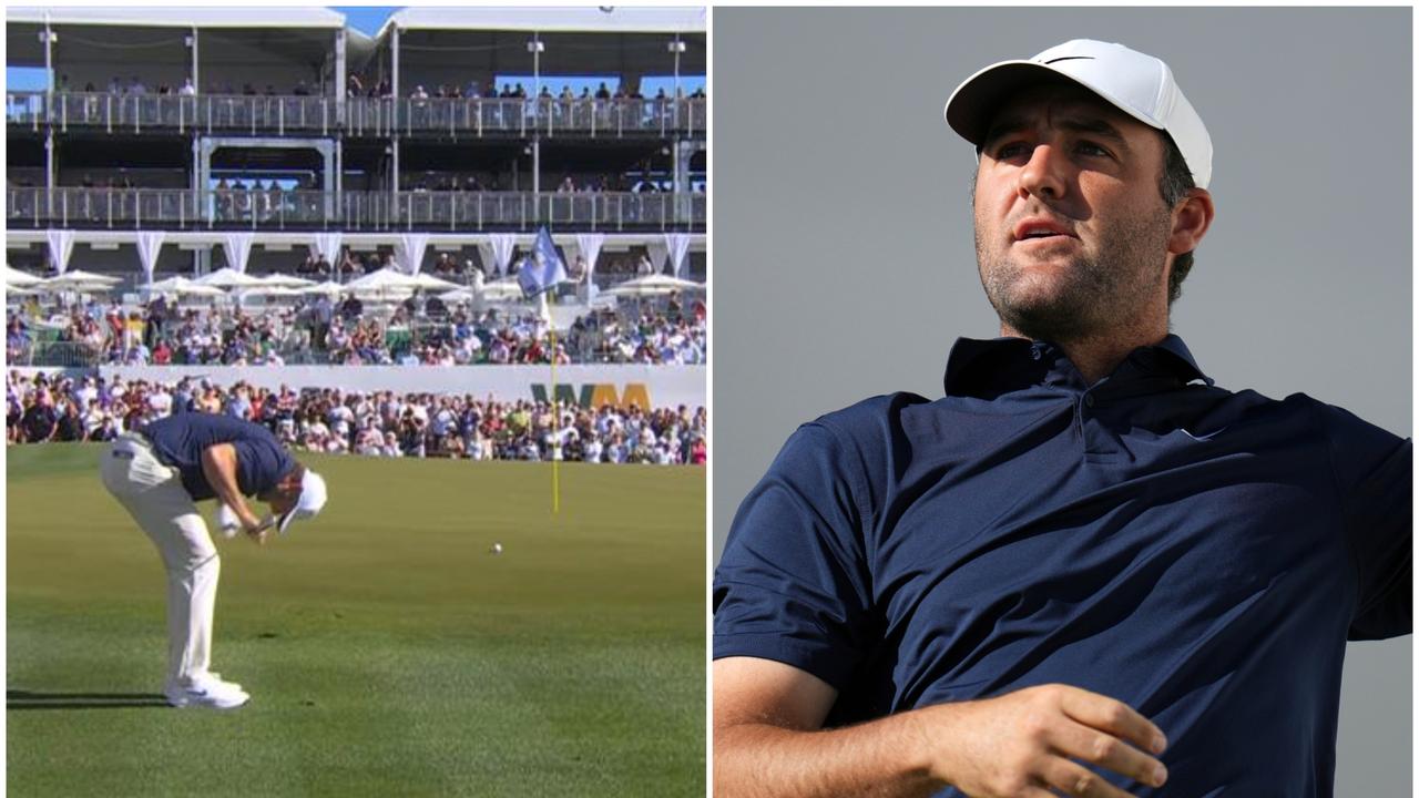 PGA Tour Phoenix Open 2026 round one scores, leaderboard, Scottie Scheffler struggles, chip video, Chris Gotterup leads, how the Australians went