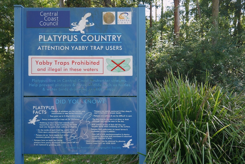 A wildlife sign near the wetlands