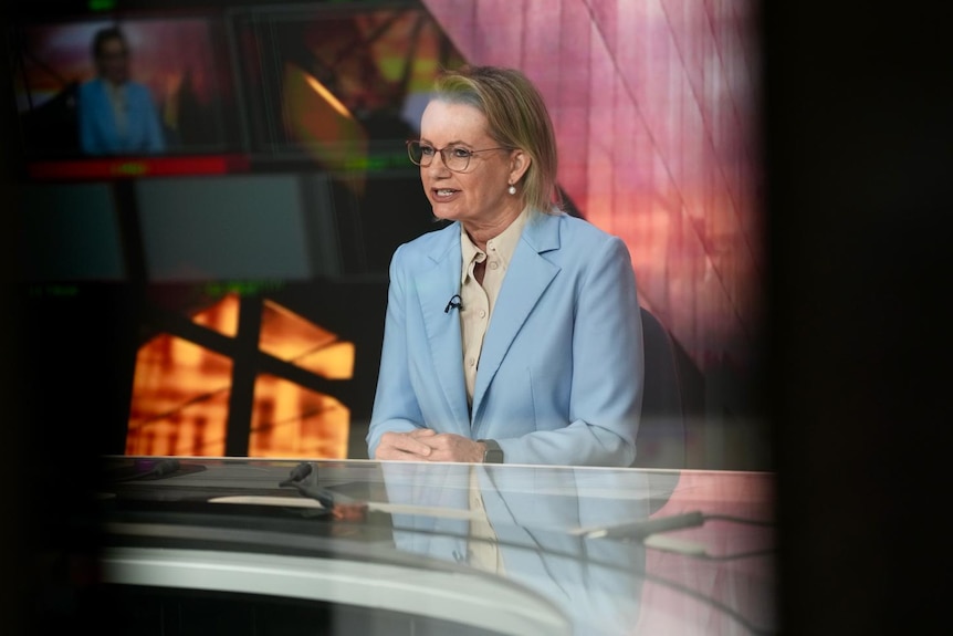 Opposition leader Sussan Ley in the studio.