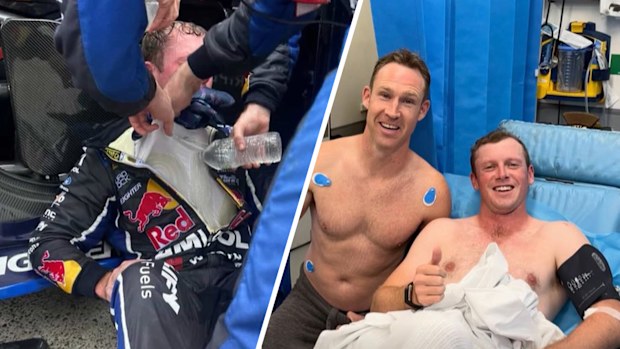 Will Brown was treated at the trackside medical centre after suffering a cool suit failure in the final race of the weekend at Sydney Motorsport Park.