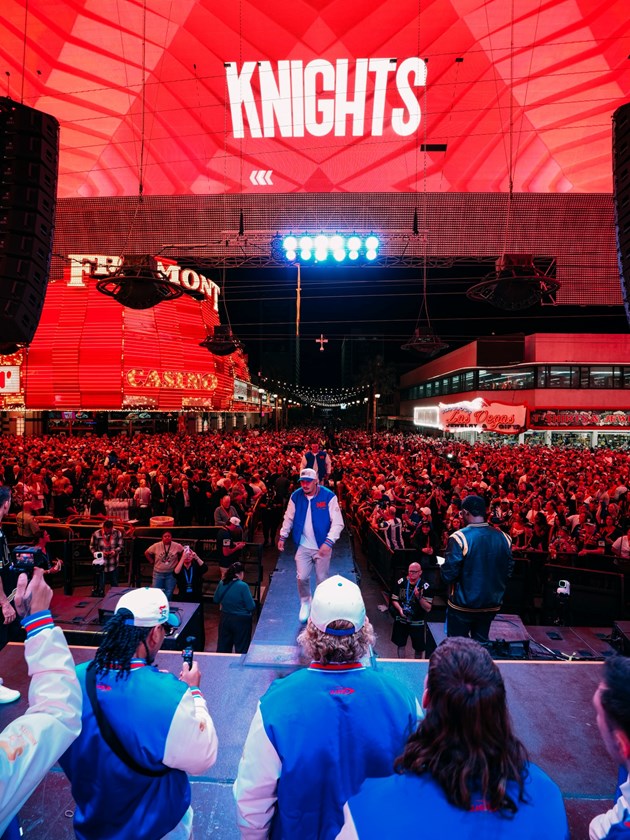 There were 16,000 fans at Fremont Street for the Fan Fest.