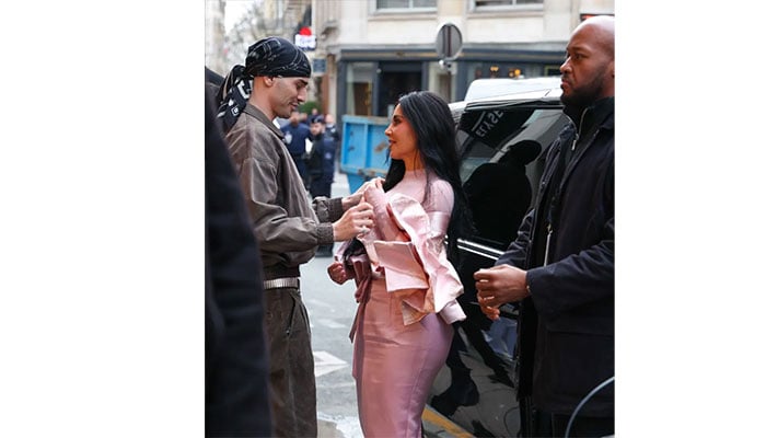 Kim Kardashian in pink