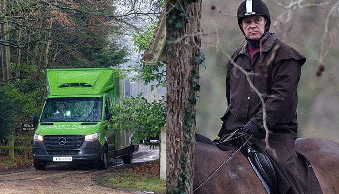 Andrew Mountbatten-Windsor makes first appearance at new home