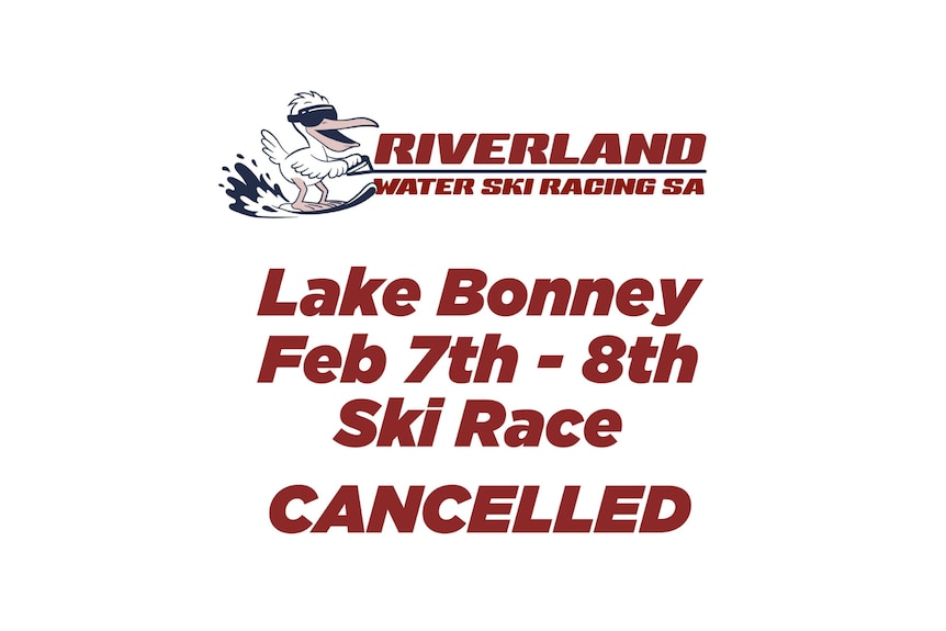 an event sign notifying it's cancelled 