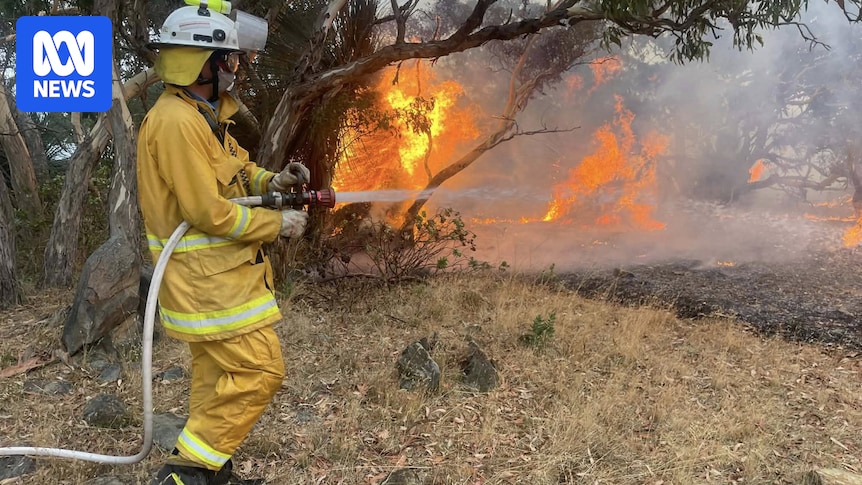 Properties under threat as uncontrolled Deep Creek bushfire burns south of Adelaide