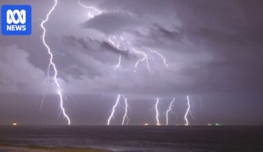 Man, two girls injured after suspected lightning strikes during Perth storm