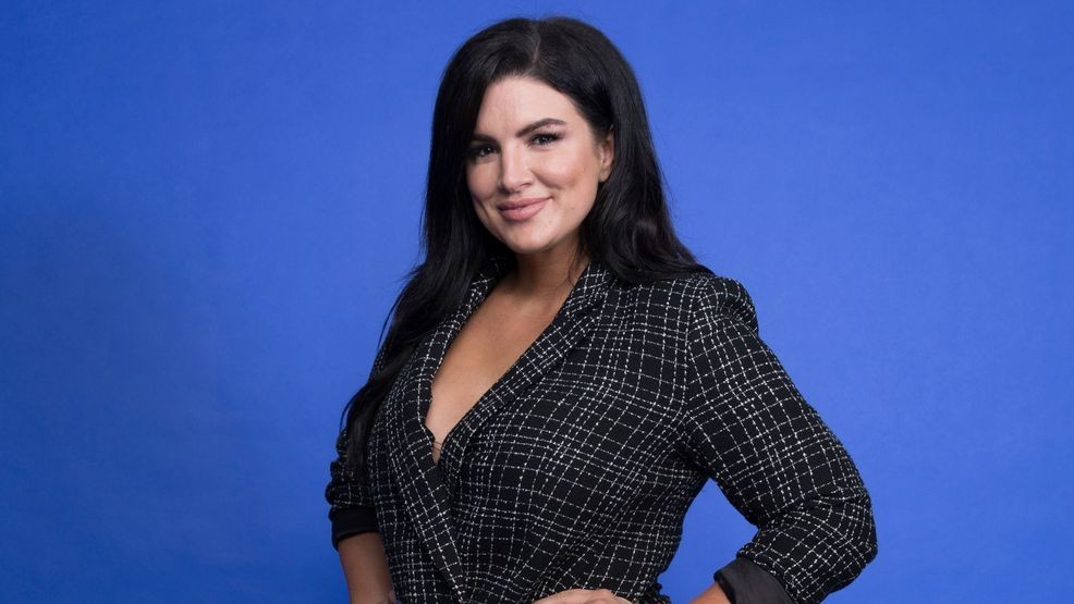 This Oct. 19, 2019, file photo shows Gina Carano at the Disney Plus launch event promoting "The Mandalorian" at the London West Hollywood hotel in West Hollywood, Calif. In a statement Wednesday, Feb. 10, 2021, Lucasfilm said Carano is no longer a part of “The Mandalorian” cast after many online called for her firing over a social media post that likened the experience of Jews during the Holocaust to the U.S. political climate. (Photo by Mark Von Holden/Invision/AP, File)