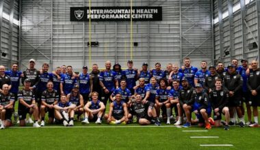 Canterbury Bulldogs train at Las Vegas Raiders’ headquarters
