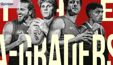 Sam McClure names his A-grade players from across the AFL, and there is one player who breaks the rules. Players include Nick Daicos, Marcus Bontempelli, Max Gawn and Lachie Neale
