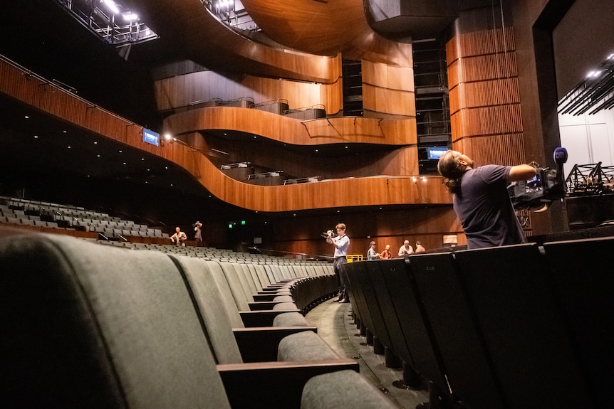 The interior of a theatre