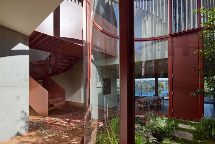 A courtyard garden draws light into the centre of the home.